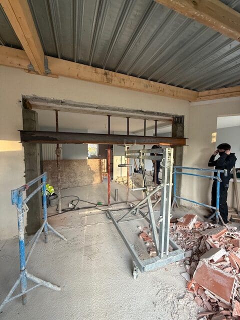 Ouverture dans un mur porteur